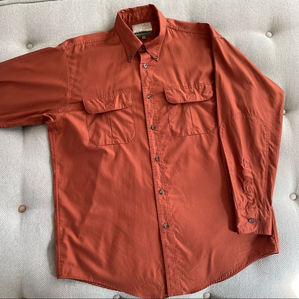 Cabela’s Outfitter Series Cotton Button Down Shirt Copper L
